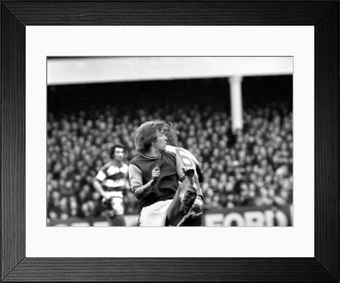 Framed Print : F. A. Cup: West Ham (2) vs. Queens Park Ranger (1). February 1975 75-00908-004 Framed Print : F. A. Cup: West Ham (2) vs. Queens Park Ranger (1). February 1975 75-00908-004