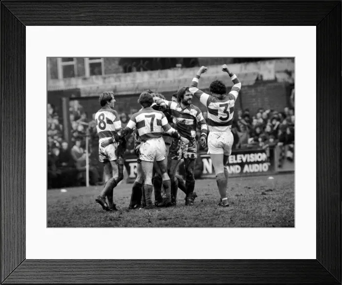 Framed Print : F. A. Cup: West Ham (2) vs. Queens Park Ranger (1). February 1975 75-00908-002 Framed Print : F. A. Cup: West Ham (2) vs. Queens Park Ranger (1). February 1975 75-00908-002