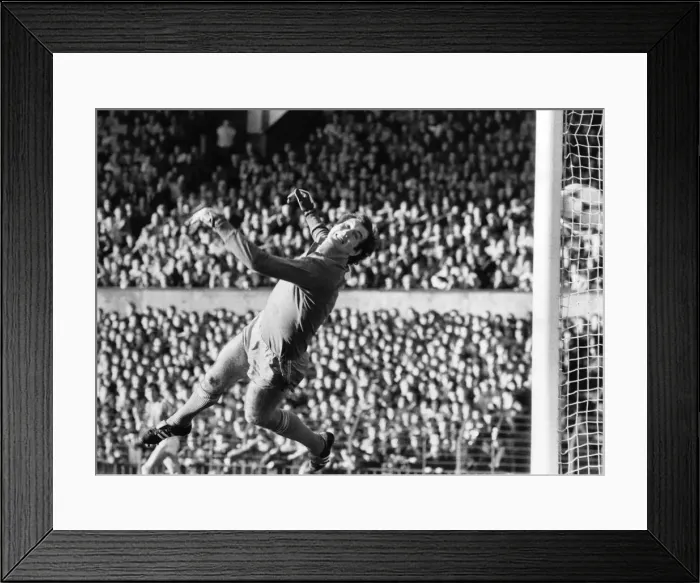 Framed Print : Manchester Citys Joe Corrigan in action. October 1982 P009258 Framed Print : Manchester Citys Joe Corrigan in action. October 1982 P009258