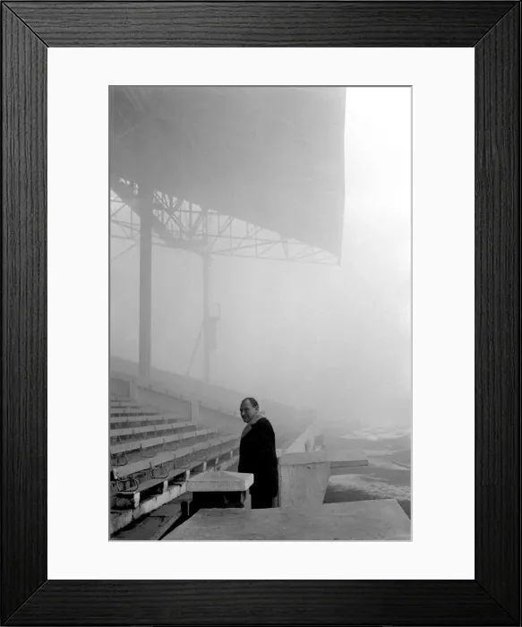 Framed Print : Harry Potts makes his way back into the stands after inspecting Manchester City Framed Print : Harry Potts makes his way back into the stands after inspecting Manchester City