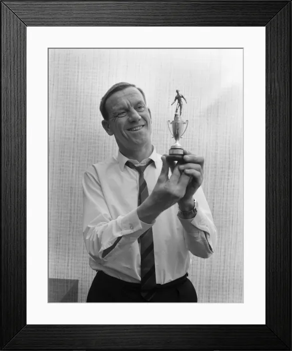 Framed Print : Sport. Football. Hillingdon Borough football club trainer-manager Jim Langley - He heard