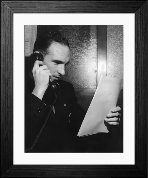 Framed Print : Ian MceColl, Rangers Captain. November 1957 P005911 Framed Print : Ian MceColl, Rangers Captain. November 1957 P005911