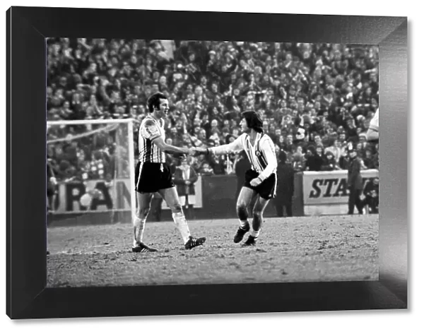Football: F. A. Cup: Southampton (1) v. Chelsea (1). January 1977 77-00108-016