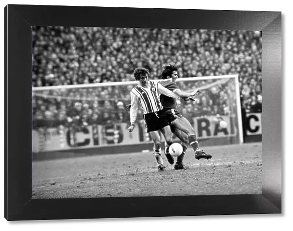 Football: F. A. Cup: Southampton (1) v. Chelsea (1). January 1977 77-00108-007