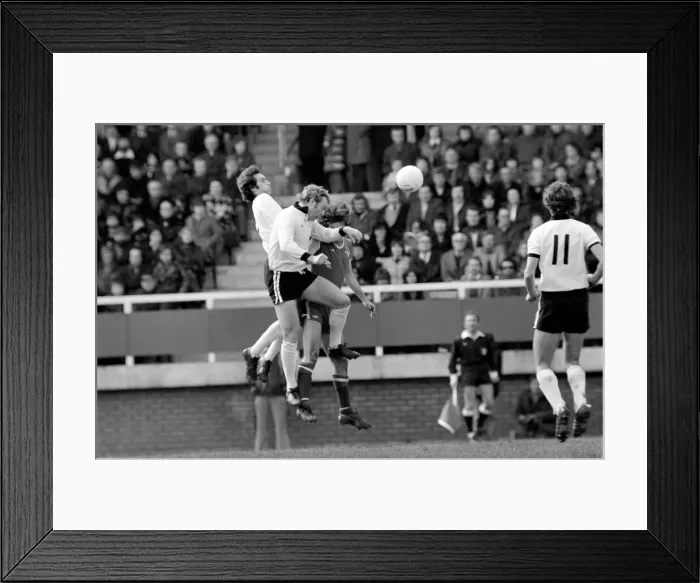 Framed Print : Division Two football Fulham v Chelsea 1976  /  77 season. Fulham won the match three one