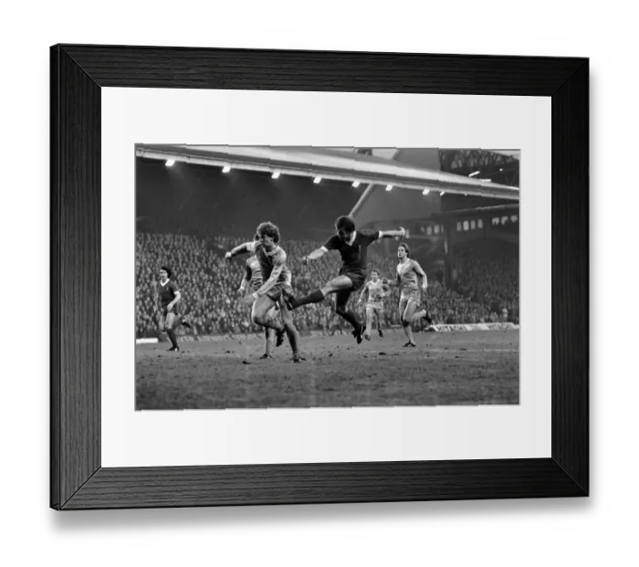 Framed Print : English League Division One match. Liverpool 1 v Manchester City 3