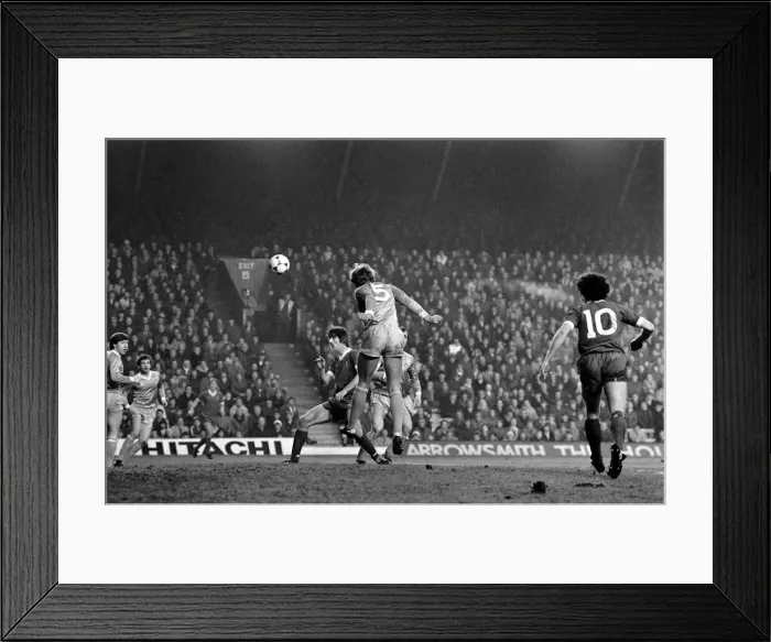 Framed Print : English League Division One match. Liverpool 1 v Manchester City 3 Framed Print : English League Division One match. Liverpool 1 v Manchester City 3