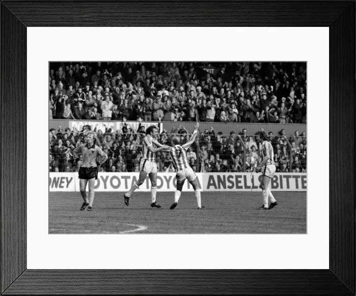 Framed Print : Stoke City 3 v. Wolverhampton Wanderers 2. Division One Football. May 1981 MF02-29-047