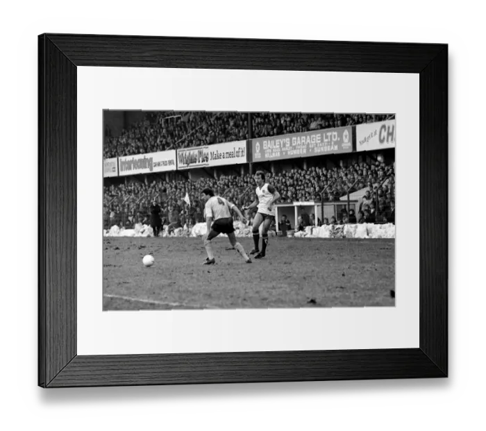 Framed Print : English League Division One match Stoke City 1 v Arsenal 0 January 1984