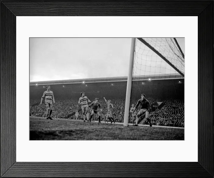 Framed Print : Liverpool v. West Ham. Action from the match. The final score was a two nil victory to Framed Print : Liverpool v. West Ham. Action from the match. The final score was a two nil victory to