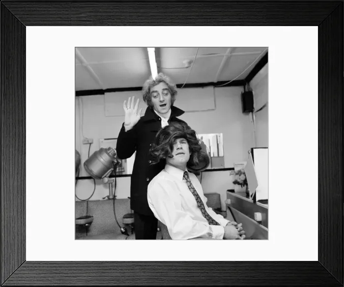 Framed Print : Chelsea football player David Webb opens a wig boutique and hairdresser in London