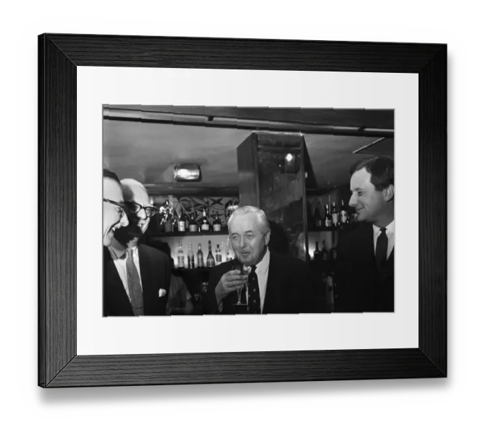 Framed Print : British Prime Minister Harold Wilson meets Liverpool footballer Ron Yeats December Framed Print : British Prime Minister Harold Wilson meets Liverpool footballer Ron Yeats December