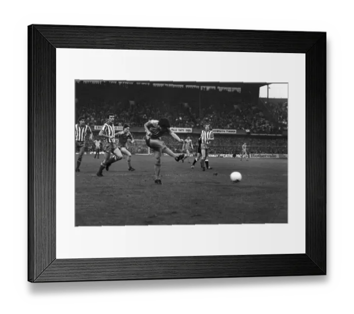 Framed Print : English League Division Two match at Hillsborough Sheffield Wednesday 4 v Newcastle