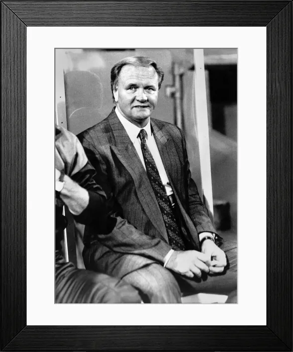 Framed Print : West Bromwich Albion manager Ron Atkinson. September 1987 P017054