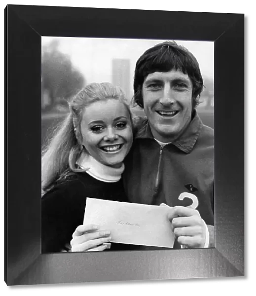 'Golden Shot'girl, Ann Aston with Tony Brown at West Bromwich Albion training