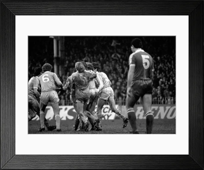 Framed Print : Manchester City 3 v. Middlesbrough 2. Division One Football. January 1981 MF01-13-016 Framed Print : Manchester City 3 v. Middlesbrough 2. Division One Football. January 1981 MF01-13-016