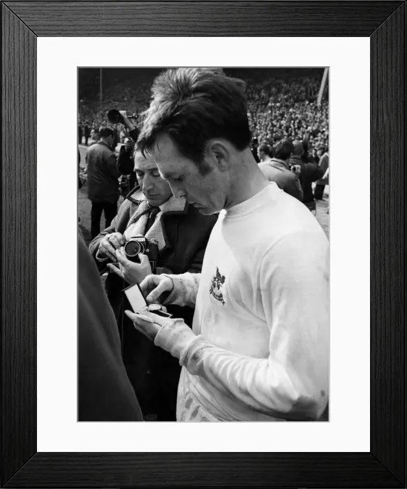 Framed Print : F. A. Cup Final 1968. West Bromwich Albion v. Everton Goal hero for WBA Jeff Astle