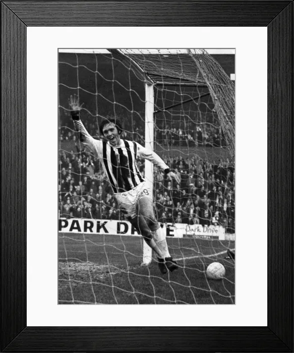 Framed Print : West Bromwhich Albion v. Sheffield Wednesday. Jeff Astle scores Albion Framed Print : West Bromwhich Albion v. Sheffield Wednesday. Jeff Astle scores Albion