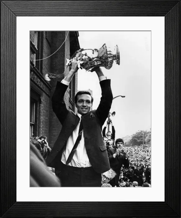 Framed Print : Heres the Cup! A delignted Jeff Astle. the scorer of West Bromwich Albion Framed Print : Heres the Cup! A delignted Jeff Astle. the scorer of West Bromwich Albion