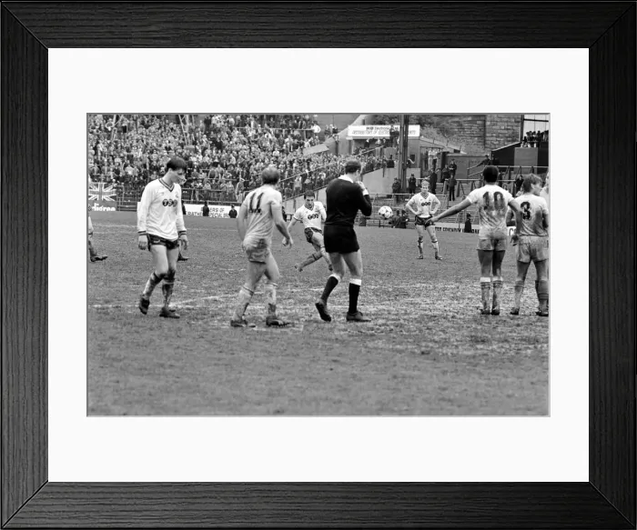 Framed Print : English League Division Two match. Bolton Wanderers 0 v Chelsea 1. May 1983 MF11-27-039 Framed Print : English League Division Two match. Bolton Wanderers 0 v Chelsea 1. May 1983 MF11-27-039