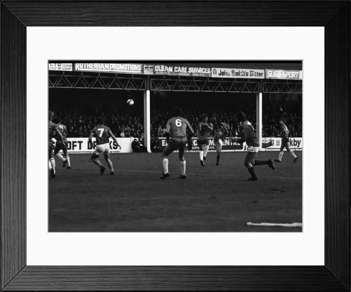 Framed Print : English League Division Two match. Rotherham United 1 v Chelsea 0 Framed Print : English League Division Two match. Rotherham United 1 v Chelsea 0