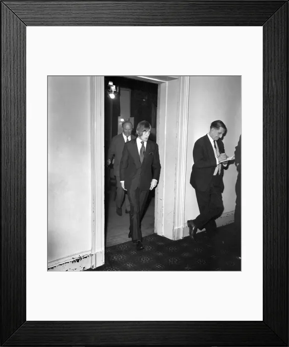 Framed Print : John Fitzpatrick, Manchester United fullback awaits the FA hearing on a disciplinary Framed Print : John Fitzpatrick, Manchester United fullback awaits the FA hearing on a disciplinary