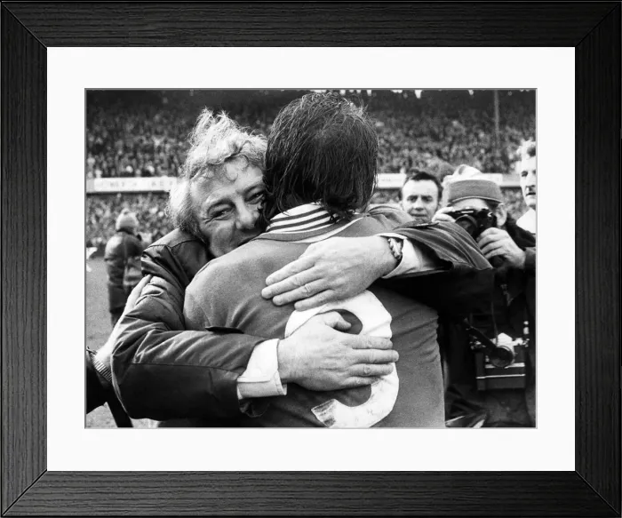 Framed Print : A delighted Tommy Docherty just can t put in into words Framed Print : A delighted Tommy Docherty just can t put in into words