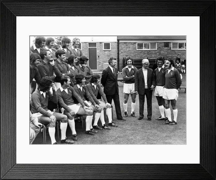 Framed Print : Everton Football Club Press day. Everton Football club chairman Mr John Moores with Framed Print : Everton Football Club Press day. Everton Football club chairman Mr John Moores with