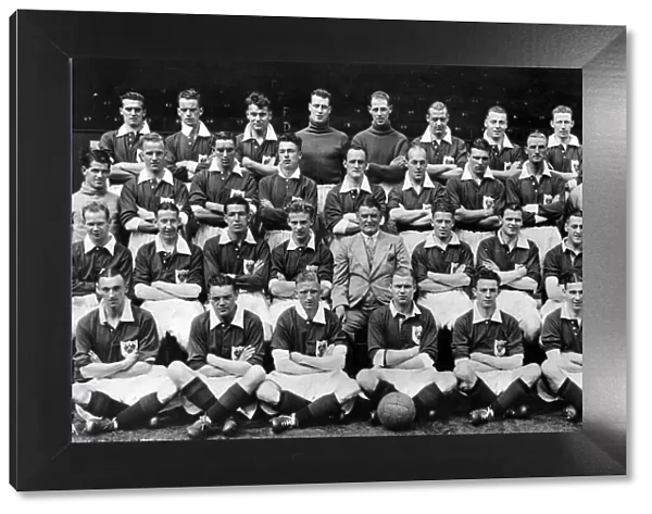 Blackpool. A. F. C. Team Group 1938. Left to right: Back row: L. E. Hayward, H. Johnston, G