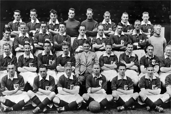 Blackpool. A. F. C. Team Group 1938. Left to right: Back row: L. E. Hayward, H. Johnston, G
