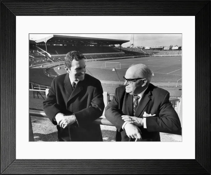 Framed Print : Mr. Dave Sexton newly appointed Chelsea manager and the Club Chairman, Mr Framed Print : Mr. Dave Sexton newly appointed Chelsea manager and the Club Chairman, Mr