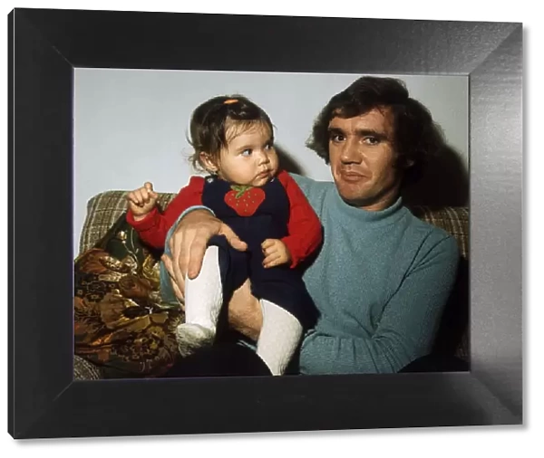 George Connelly at home with his daughter September 1974