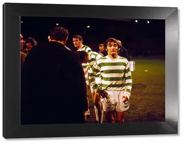 Celtic player after losing penalty shoot out April 1972