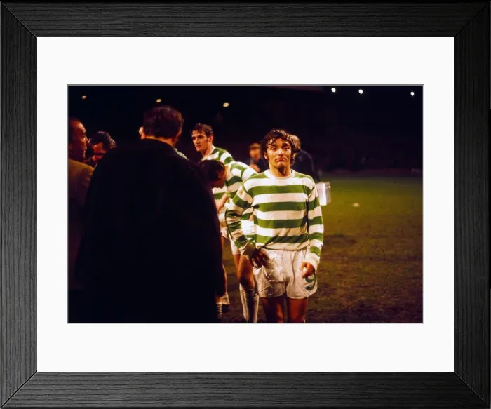 Framed Print : Celtic player after losing penalty shoot out April 1972 Framed Print : Celtic player after losing penalty shoot out April 1972