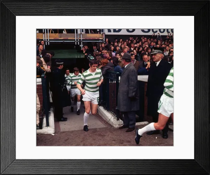 Framed Print : George Connelly running out of tunnel with Celtic 1975 Framed Print : George Connelly running out of tunnel with Celtic 1975