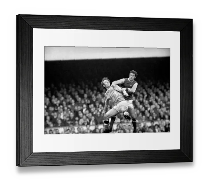 Framed Print : Sport Football. Arsenal vs. Manchester City. Bob McNab Hooks the Ball away from Mice Framed Print : Sport Football. Arsenal vs. Manchester City. Bob McNab Hooks the Ball away from Mice