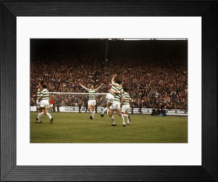 Framed Print : Bobby Lennox celebrates scoring goal August 1973
