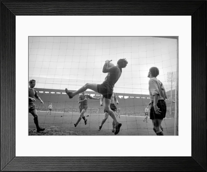 Framed Print : Sport: Football: Liverpool v. Wolverhampton Wanderers. Parkes grabs a Roger Hunt header Framed Print : Sport: Football: Liverpool v. Wolverhampton Wanderers. Parkes grabs a Roger Hunt header