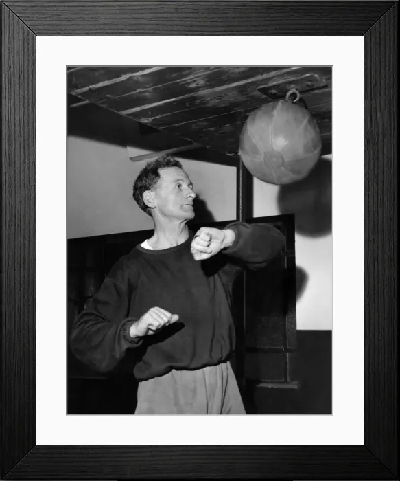 Framed Print : Tom Finney putting the punch into things. December 1959 P012590 Framed Print : Tom Finney putting the punch into things. December 1959 P012590
