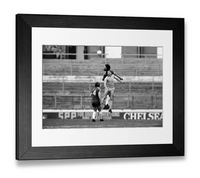 Framed Print : Division Two Football 1980  /  81 Season. Chelsea v Cardiff, Stamford Bridge