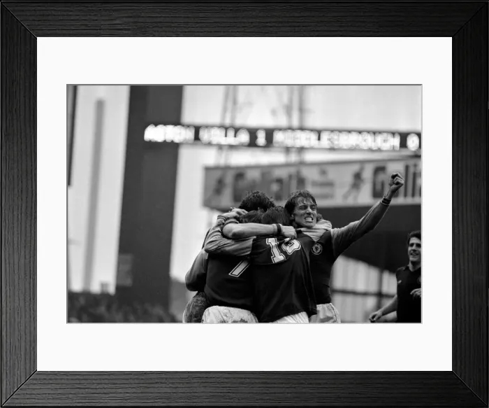 Framed Print : Division One Football 1980  /  81 Season Aston Villa v Middlesbrough, Villa Park