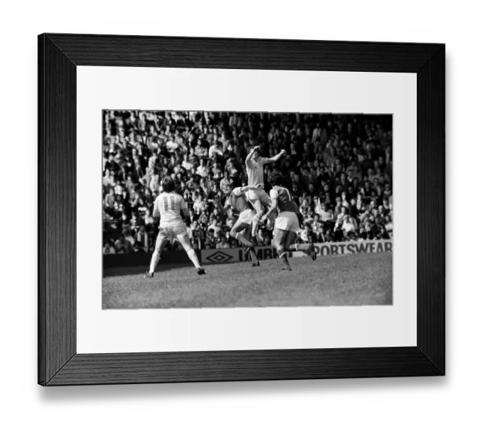 Framed Print : Division One Football 1980  /  81 Season Arsenal v Leeds United, Highbury