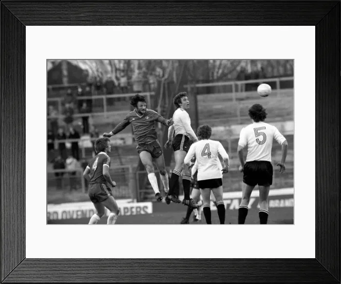 Framed Print : Division Two Football 1980  /  81 Season. Chelsea v Swansea, Stamford Bridge