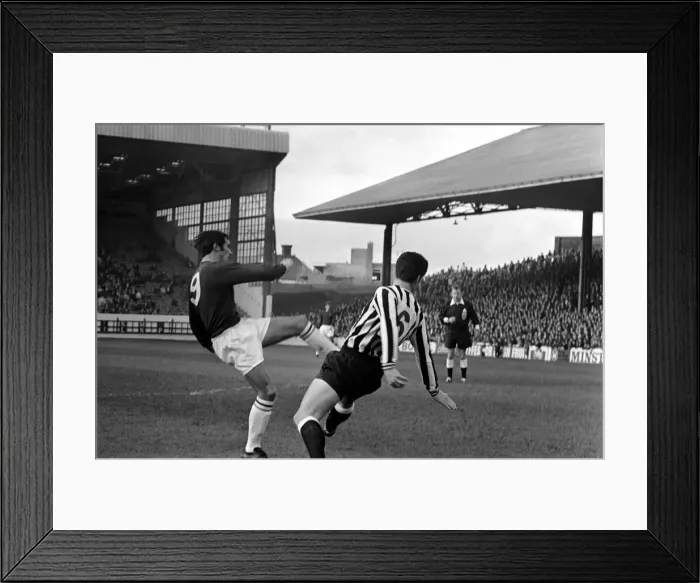 Framed Print : Burnley v. Newcastle. Action from match. November 1969 Z10626-015 Framed Print : Burnley v. Newcastle. Action from match. November 1969 Z10626-015