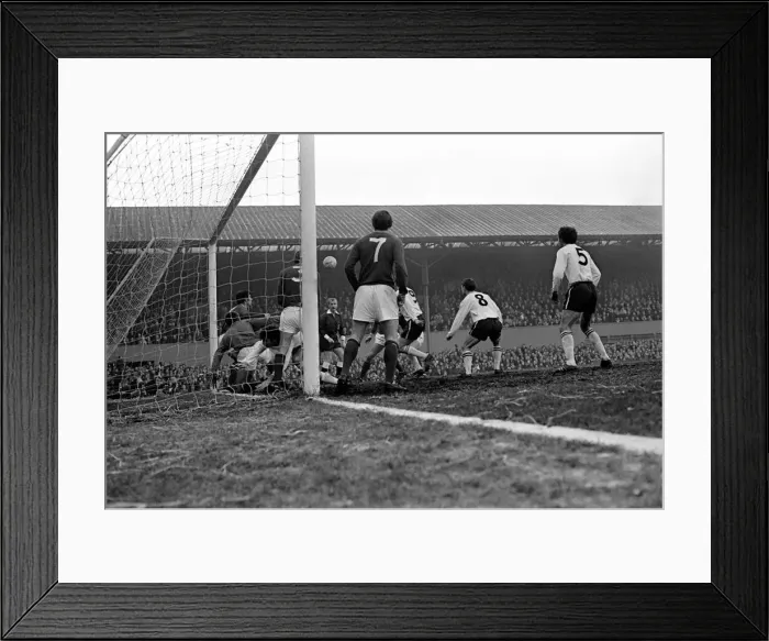 Framed Print : Division One Football 1969 70 Season Derby County v Nottingham Forest Action from