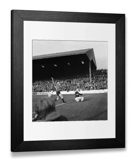 Framed Print : English League Division One match. Burnley 0 v Newcastle United 1
