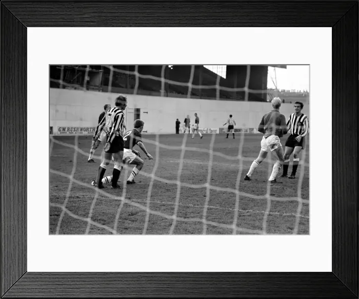 Framed Print : Burnley v. Newcastle. Action from match. November 1969 Z10626-021 Framed Print : Burnley v. Newcastle. Action from match. November 1969 Z10626-021