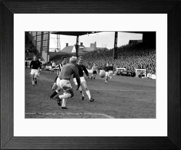 Framed Print : Burnley v. Newcastle. Action from match. November 1969 Z10626-001