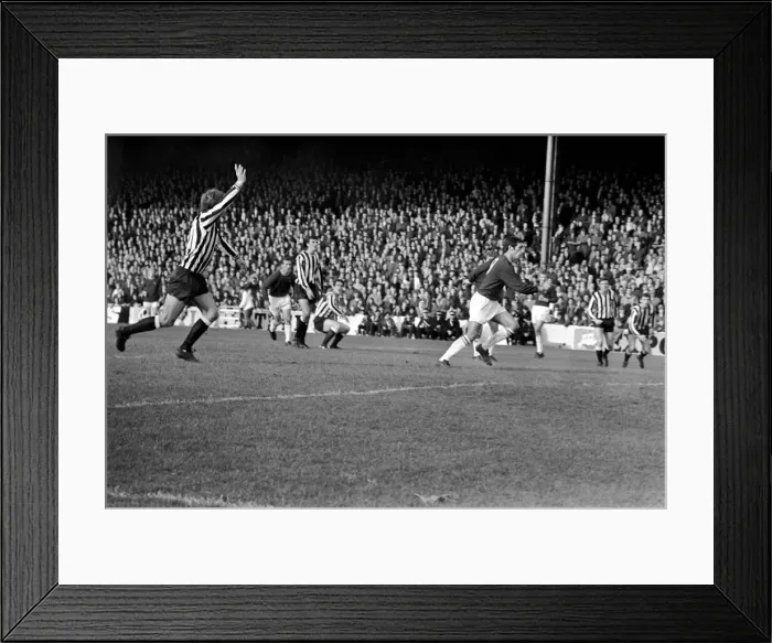 Framed Print : Burnley v. Newcastle. Action from match. November 1969 Z10626-007