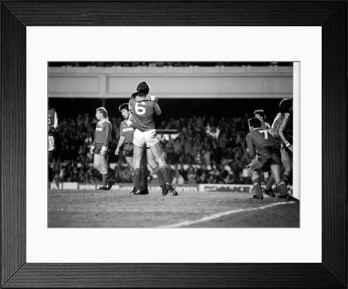 Framed Print : Arsenal 3 v. Luton 0. Division One Football. December 1986 LF21-22-026 Framed Print : Arsenal 3 v. Luton 0. Division One Football. December 1986 LF21-22-026